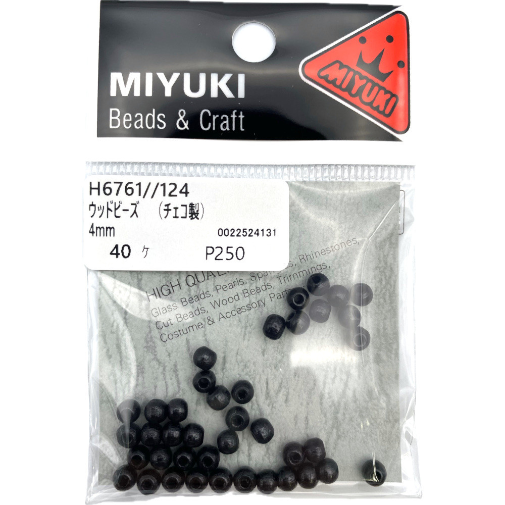 ＭＩＹＵＫＩ　ウッドビーズ　Ｈ６７６１－１２４