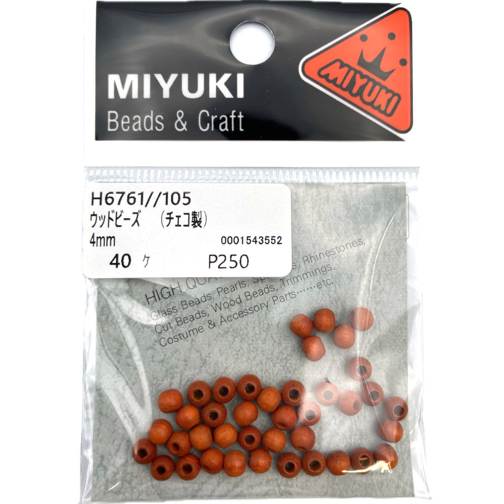 ＭＩＹＵＫＩ　ウッドビーズ　Ｈ６７６１－１０５