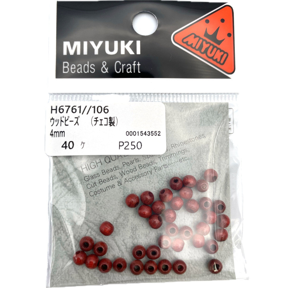 ＭＩＹＵＫＩ　ウッドビーズ　Ｈ６７６１－１０６