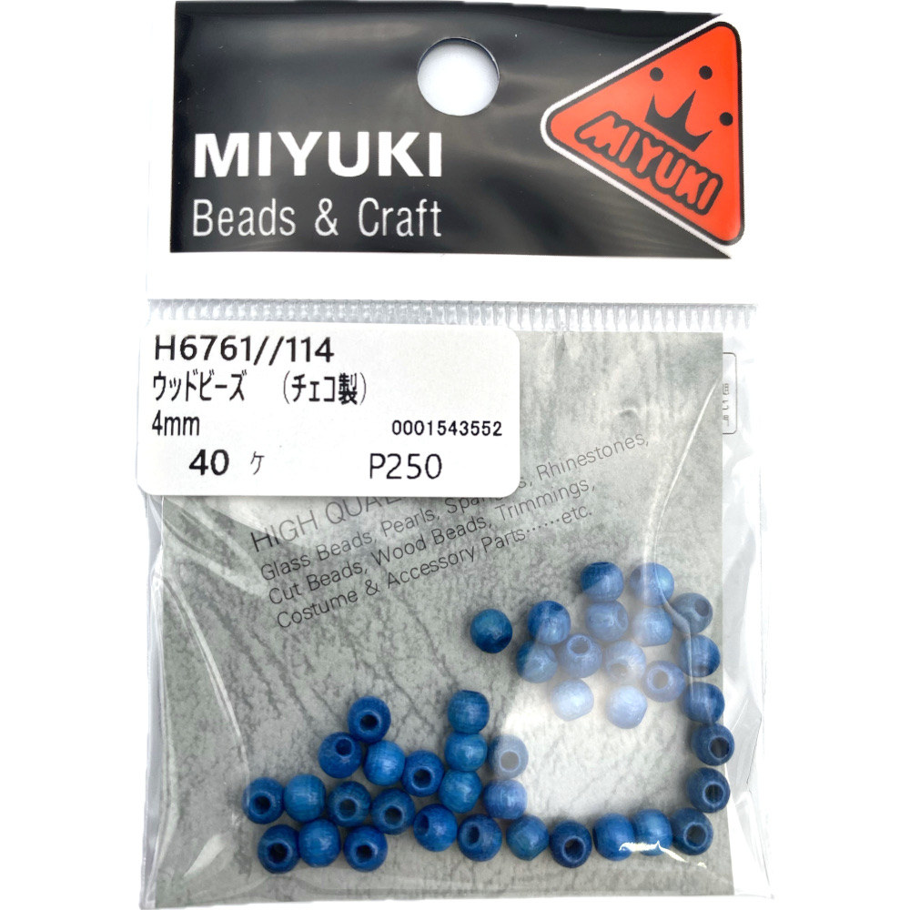 ＭＩＹＵＫＩ　ウッドビーズ　Ｈ６７６１－１１４