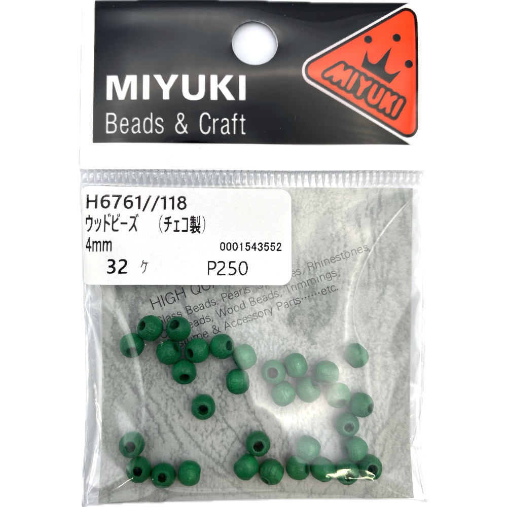 ＭＩＹＵＫＩ　ウッドビーズ　Ｈ６７６１－１１８