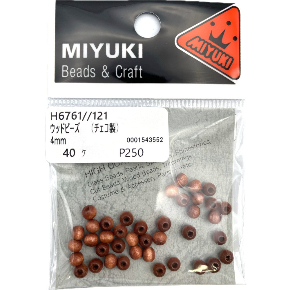 ＭＩＹＵＫＩ　ウッドビーズ　Ｈ６７６１－１２１