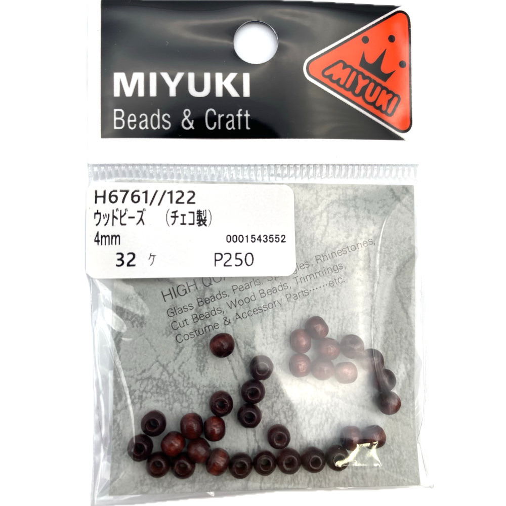 ＭＩＹＵＫＩ　ウッドビーズ　Ｈ６７６１－１２２
