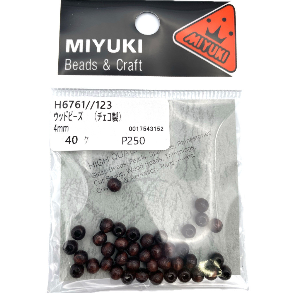 ＭＩＹＵＫＩ　ウッドビーズ　Ｈ６７６１－１２３