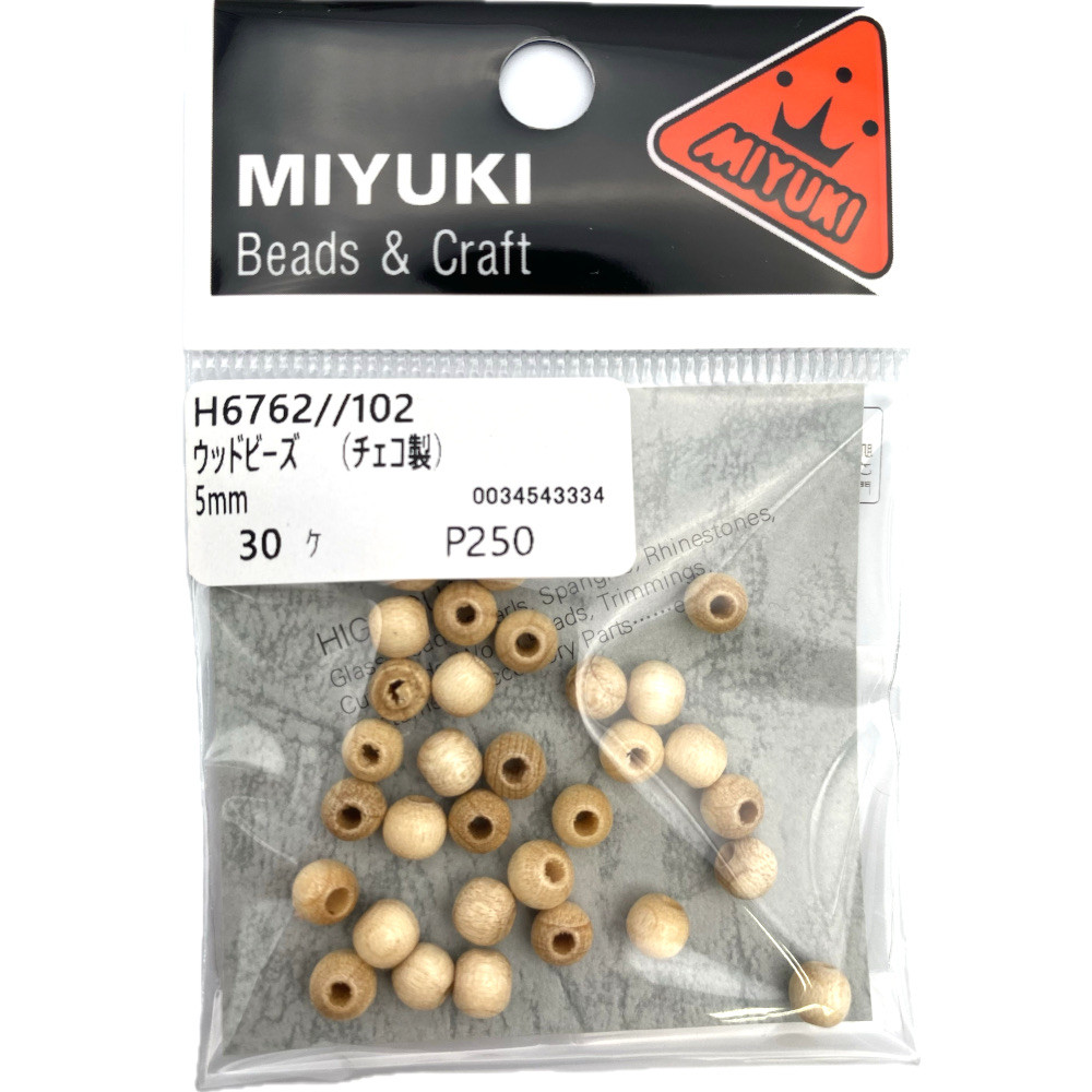 ＭＩＹＵＫＩ　ウッドビーズ　Ｈ６７６２－１０２