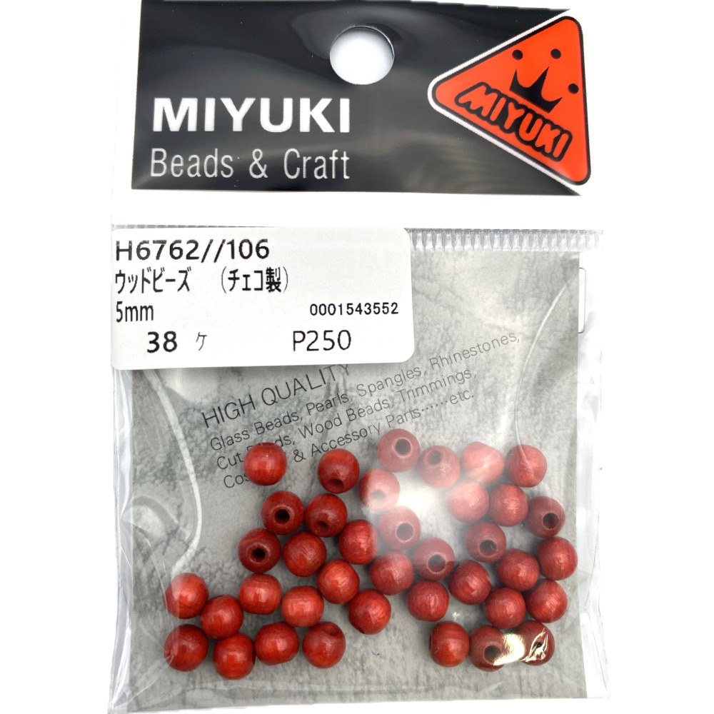 ＭＩＹＵＫＩ　ウッドビーズ　Ｈ６７６２－１０６