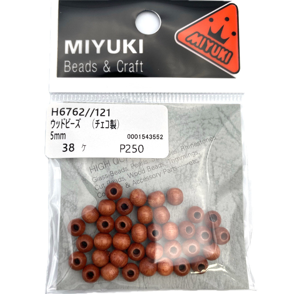 ＭＩＹＵＫＩ　ウッドビーズ　Ｈ６７６２－１２１
