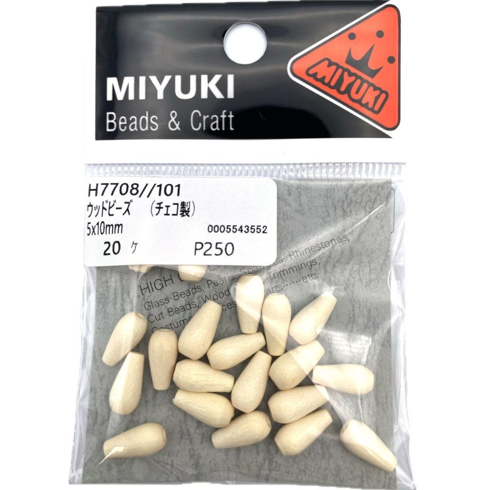 ＭＩＹＵＫＩ　ウッドビーズ　Ｈ７７０８－１０１