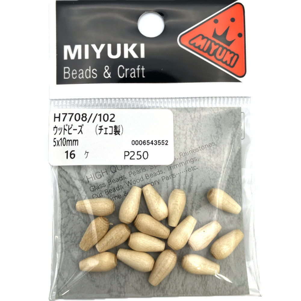 ＭＩＹＵＫＩ　ウッドビーズ　Ｈ７７０８－１０２