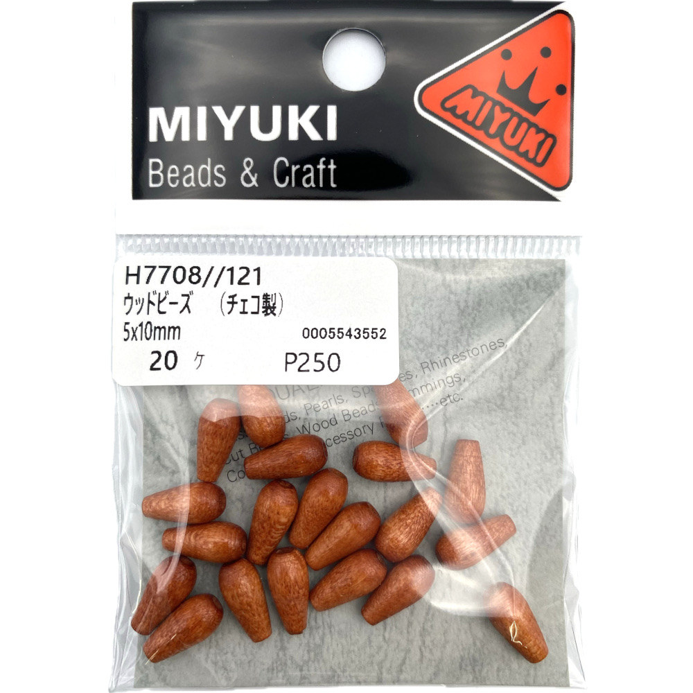 ＭＩＹＵＫＩ　ウッドビーズ　Ｈ７７０８－１２１