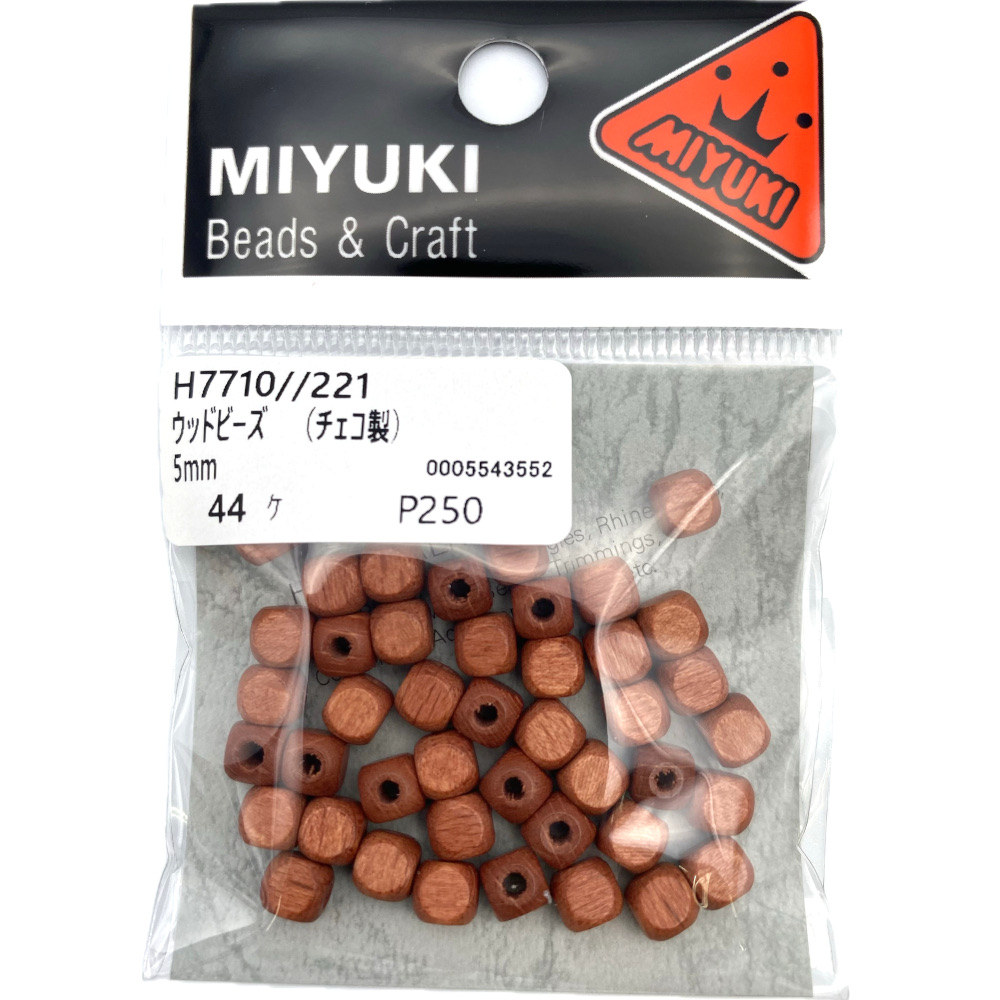 ＭＩＹＵＫＩ　ウッドビーズ　Ｈ７７１０－２２１