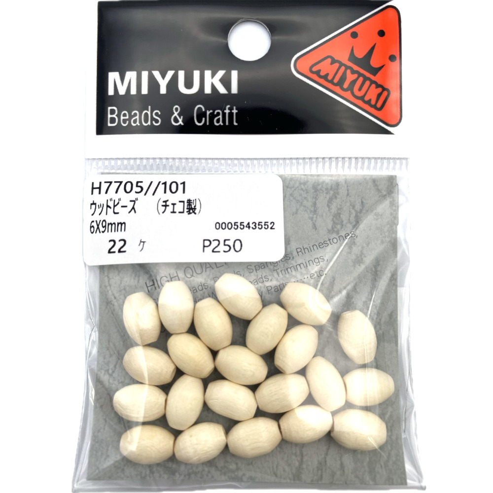 ＭＩＹＵＫＩ　ウッドビーズ　Ｈ７７０５－１０１