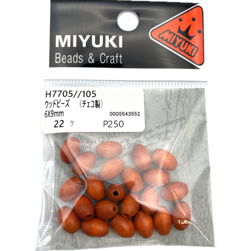 ＭＩＹＵＫＩ　ウッドビーズ　Ｈ７７０５－１０５