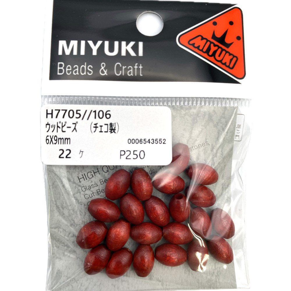 ＭＩＹＵＫＩ　ウッドビーズ　Ｈ７７０５－１０６