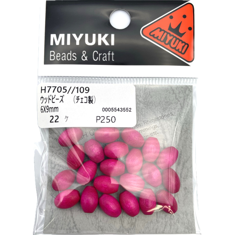 ＭＩＹＵＫＩ　ウッドビーズ　Ｈ７７０５－１０９