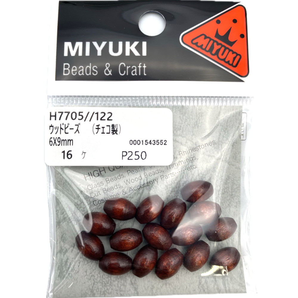 ＭＩＹＵＫＩ　ウッドビーズ　Ｈ７７０５－１２２