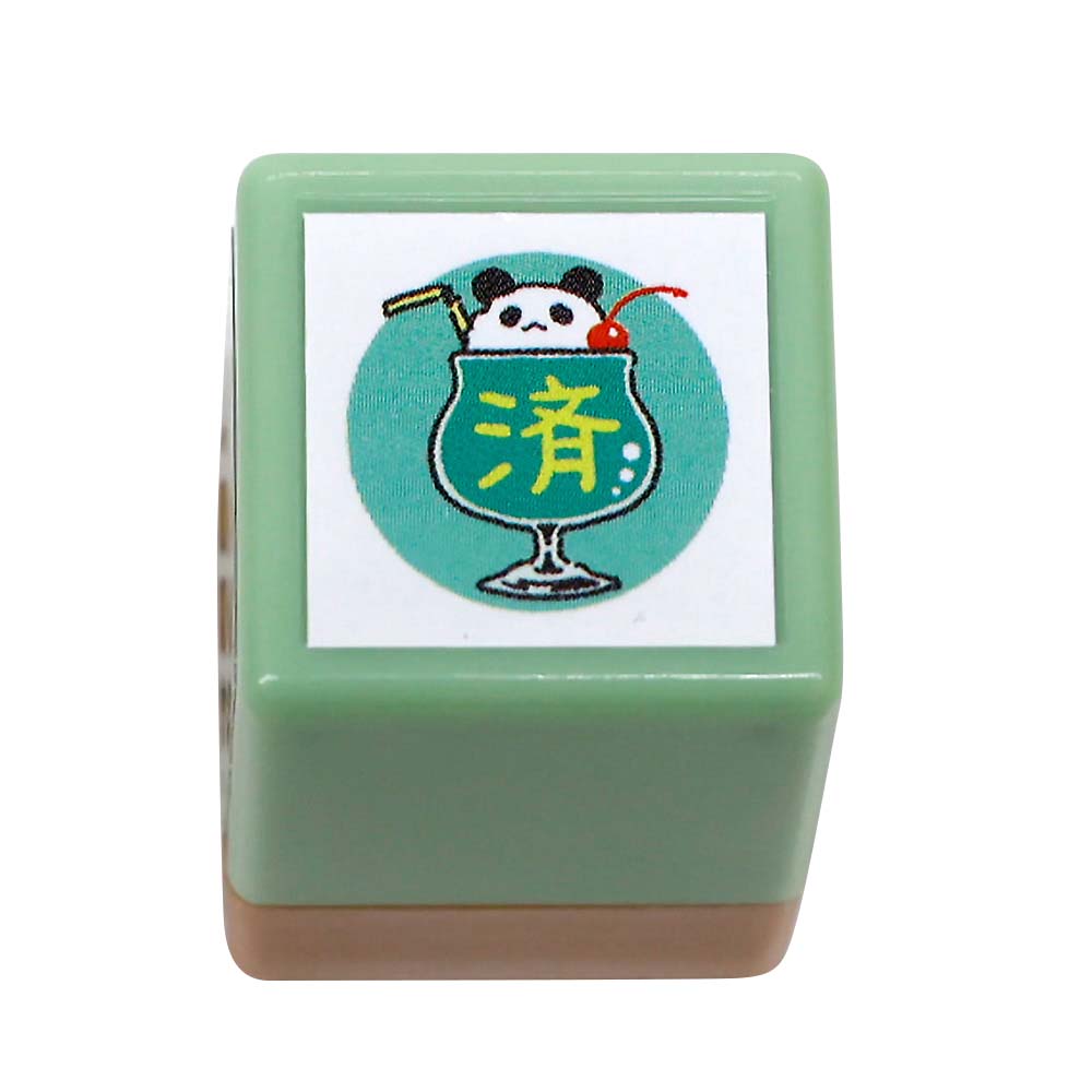 こどものかお　Ｎミニ☆ポンスタンプ　クリームソーダー済　０５５０－０１１