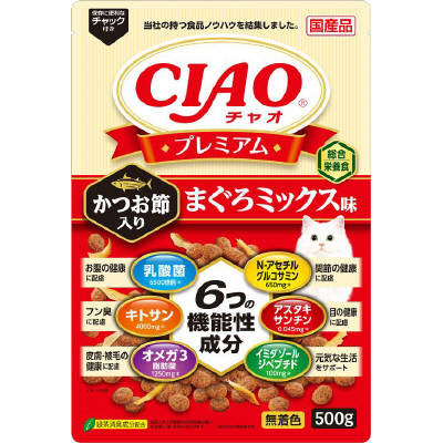 いなばペット　CAIOプレミアムまぐろミックス　500g