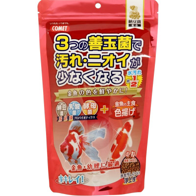 イトスイ　金魚の主食　納豆菌　色揚げ　中粒　４３０ｇ