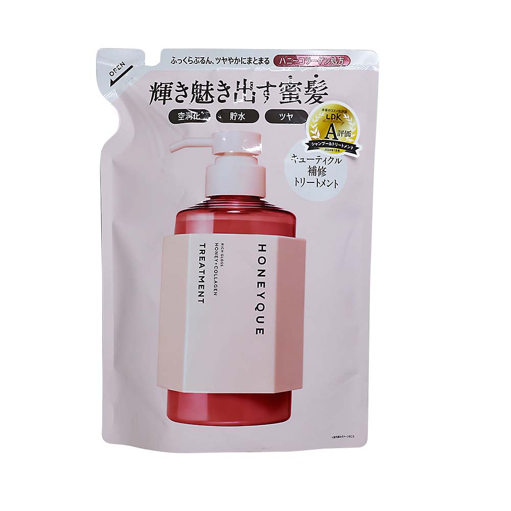 ハニークリッチグロス　ヘアトリートメント詰替　シャイニー　４００ml