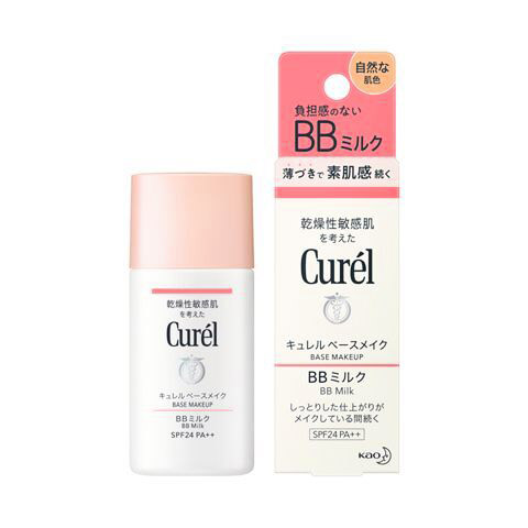 キュレル　ベースメイク　ＢＢミルク　自然な肌色　３０ml