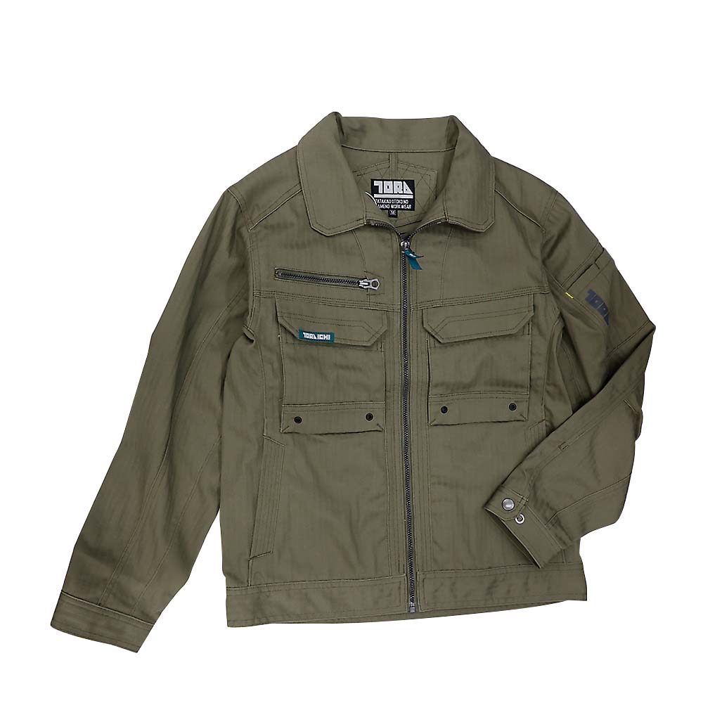 ９５４０１２４ワークジャケットカーキＭ　カーキＭ