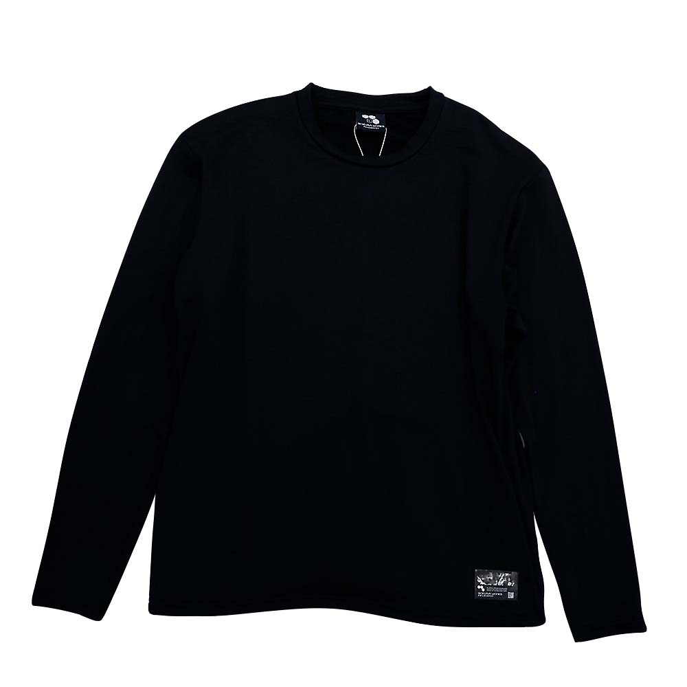 3814裏ドットフリース長袖Tシャツ ブラックL | ジョイフル本田