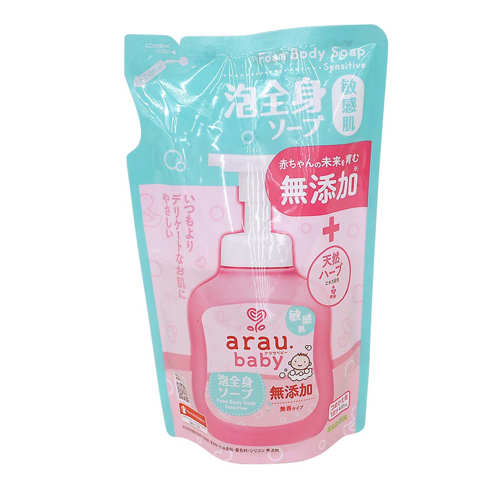アラウベビー泡全身　敏感肌詰替え　４００ml