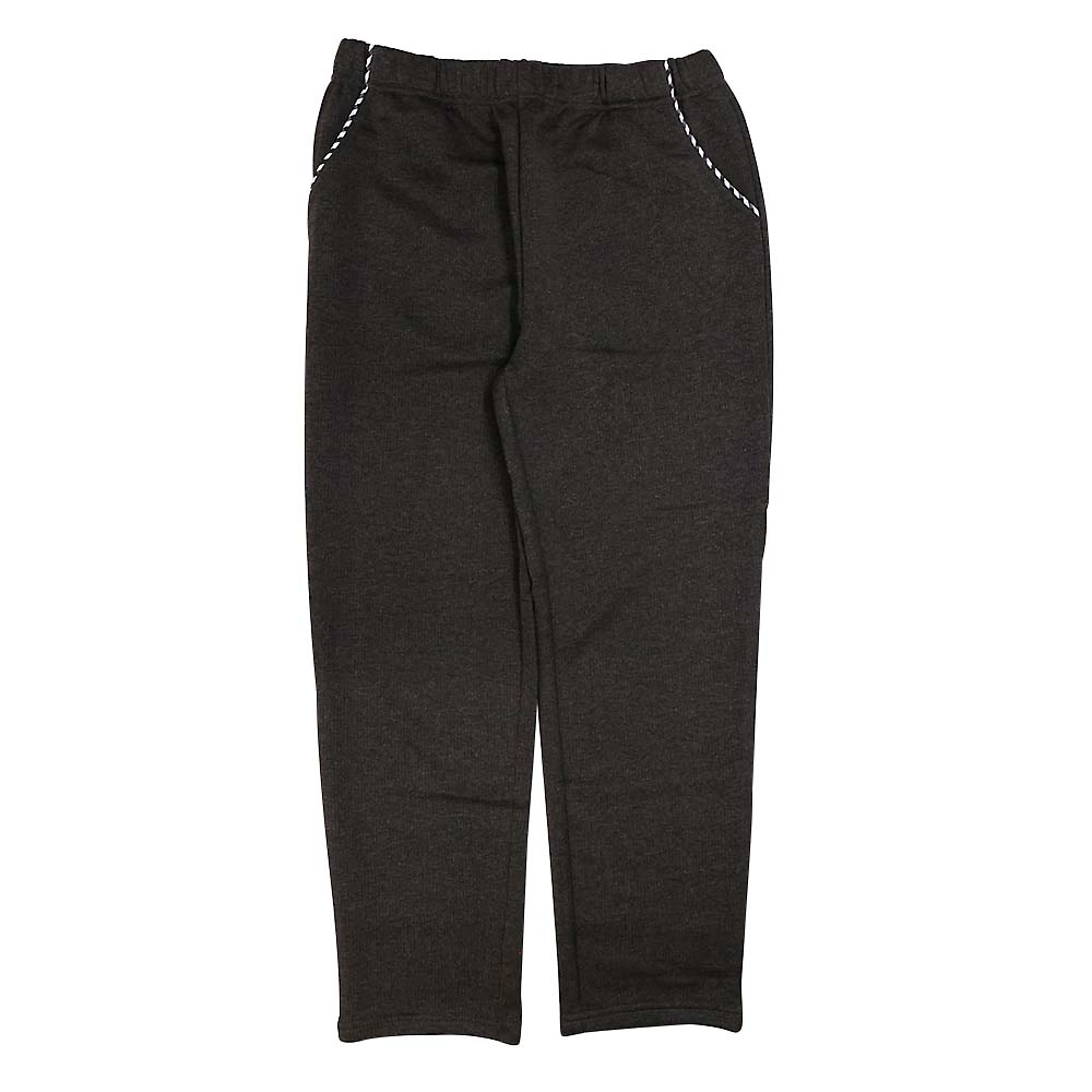 婦人杢ニットお名えネーム付総ゴムパンツ　茶Ｌ　３２２７３