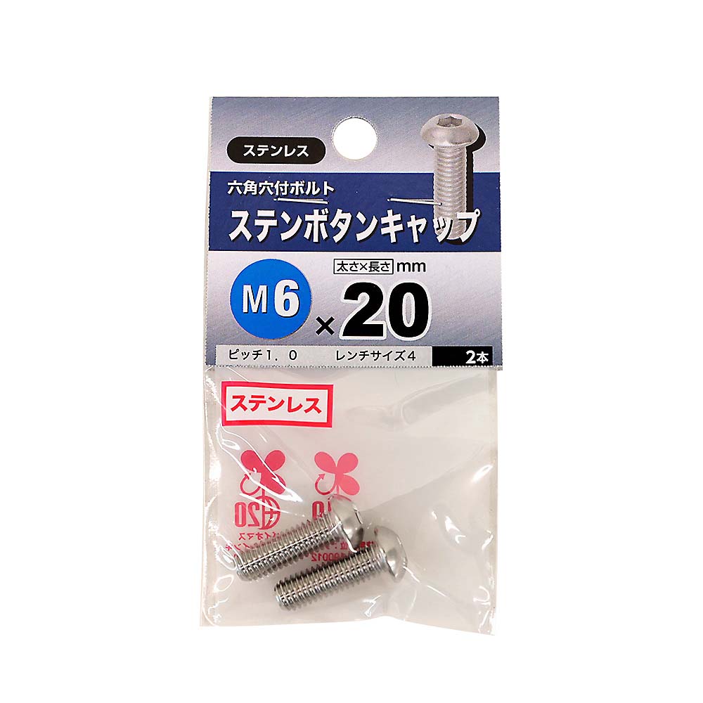 (NB)ステンボタンキャップ　M6X20