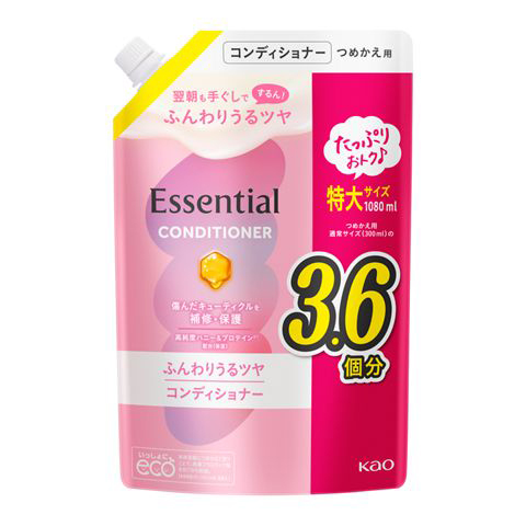 エッセンシャルふんわりCD替え大容量　1080ml