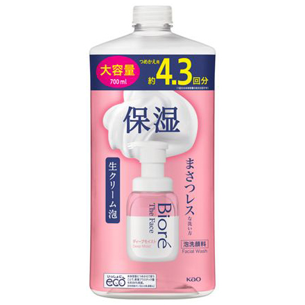 ビオレザフェイス　泡洗顔料　ディープモイスト　つめかえ大　７００ml