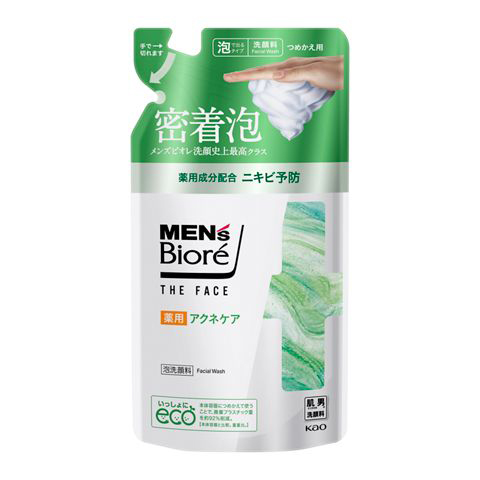 【花】メンズビオレ ザフェイス 薬用アクネケア つめかえ用　170ml