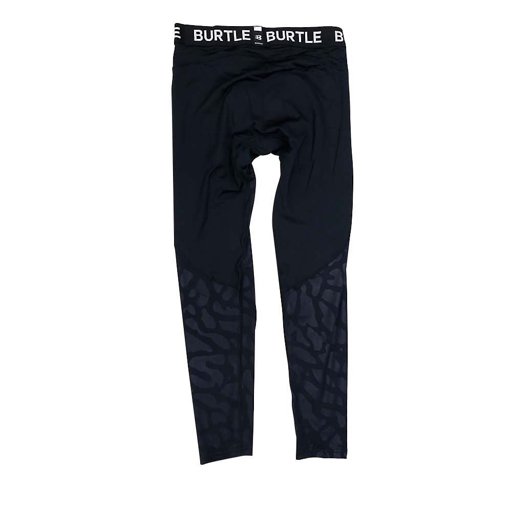 ４０７７ホットフィッテッドパンツスプリットブラックＬ