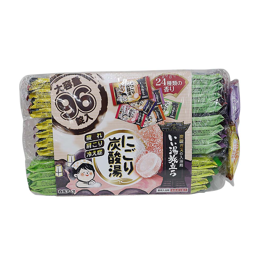 いい湯旅立ち　にごり炭酸湯　９６錠入
