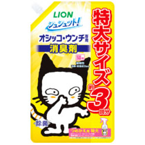 シュシュットオシッコ･ウンチ専用 消臭剤 猫用 つめかえ用特大　720ml