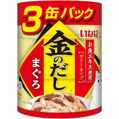 いなばペット 金のだしまぐろ　65gX3缶