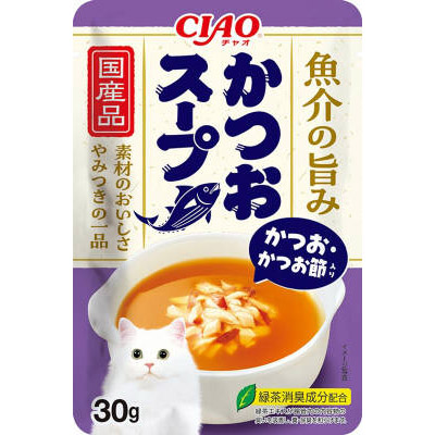 いなばペット チャオまぐろスープささみかつお節　30g