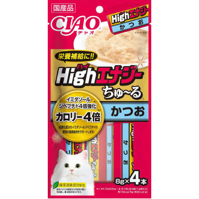 いなばペット ハイエナジーちゅーるかつお　8gX4本