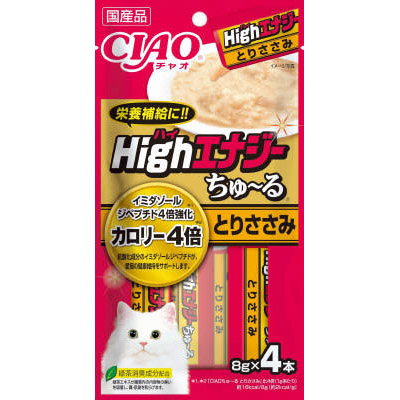 いなばペット ハイエナジーちゅーるとりささみ　8gX4本
