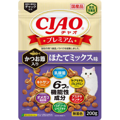 いなばペット チャオプレミアムほたてミックス味　200g