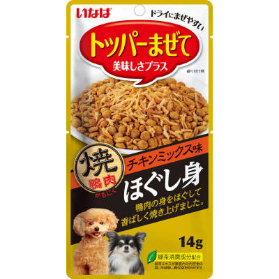 いなばペット 焼鴨肉ほぐし身チキンミックス　14g