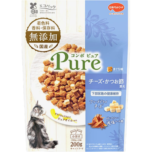 コンボ ピュア キャット まぐろ味･チーズ･かつお節添え　200g