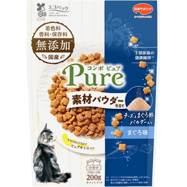 コンボ ピュア キャット まぐろ味･チーズ&まぐろ節パウダー　200g