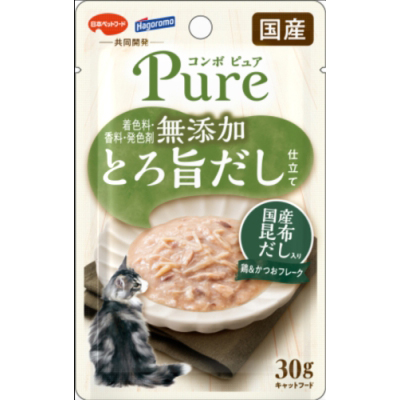 コンボ ピュア キャット パウチ 鶏&かつお･国産昆布だし入　30g