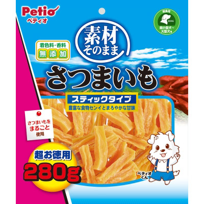 ペティオ　素材そのまま　さつまいも　スティックタイプ　２８０ｇ