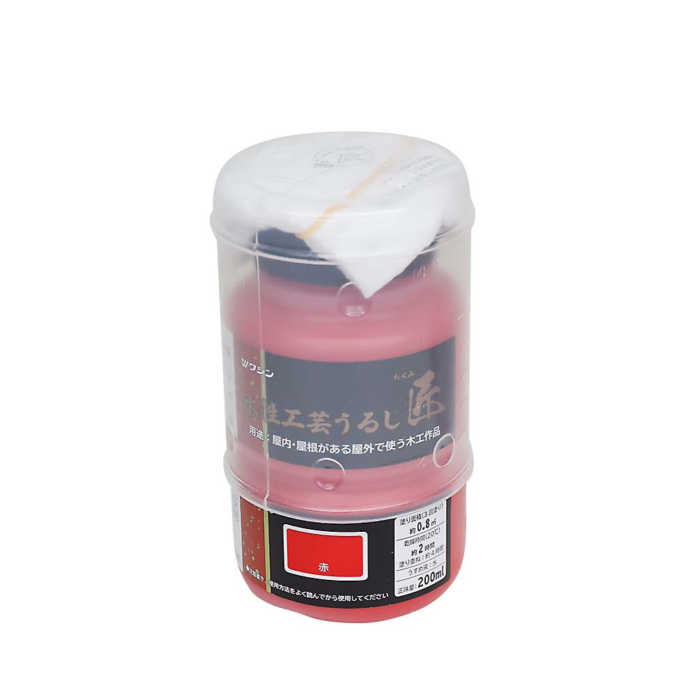 水性工芸うるし匠　２００ml　赤