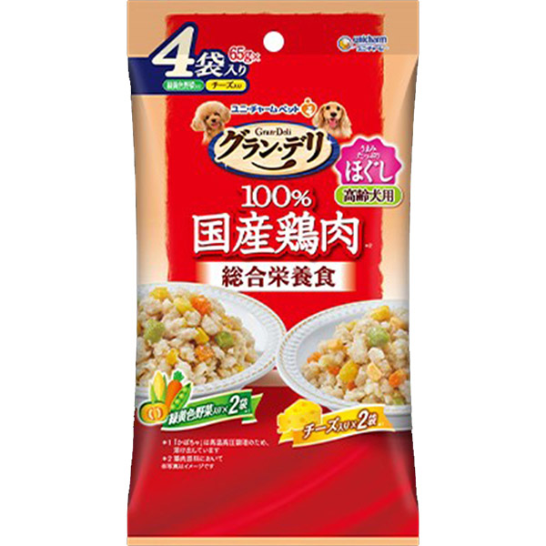 グラン･デリ総合栄養食パウチほぐし高齢緑黄色野菜･チーズ　65g×4