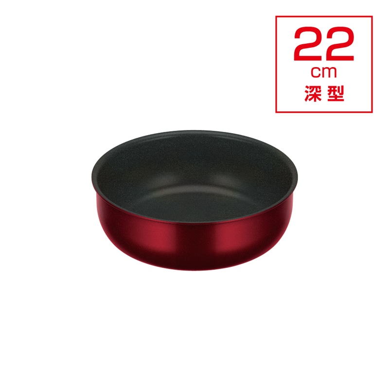 デュラブルシリーズ　取っ手のとれる炒め鍋　ＩＨ　ＫＶＤ－２２Ｄ　ＤＲ