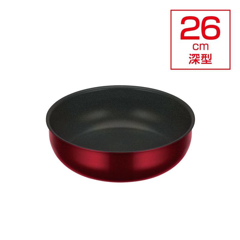デュラブルシリーズ　取っ手のとれる炒め鍋　ＩＨ　ＫＶＤ－２６Ｄ　ＤＲ